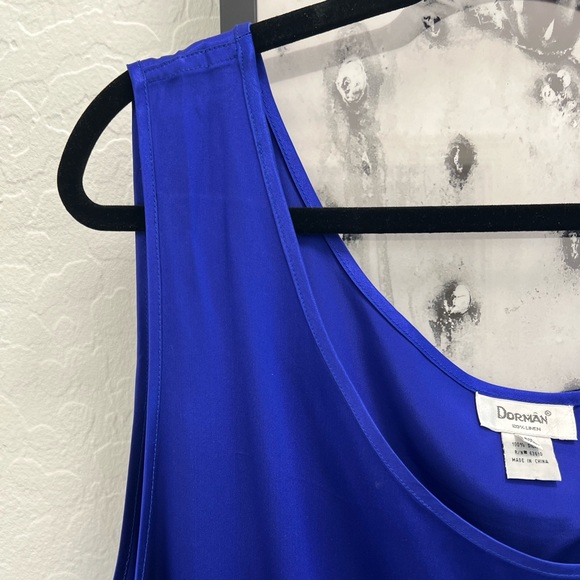 Dorman 100% Silk Blue Camisole Top - Picture 7 of 7